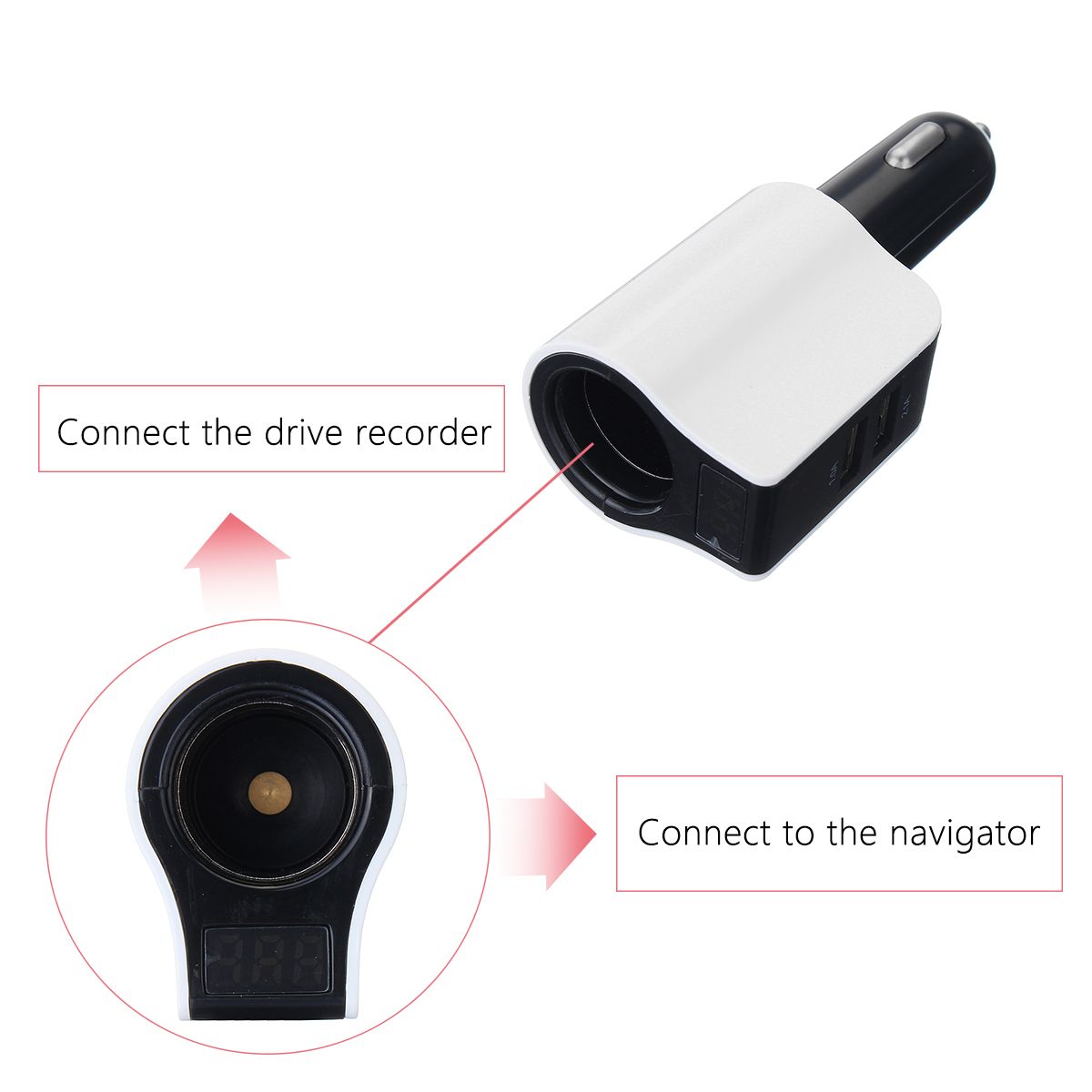 Dual-USB-Car-Charger-Adapter-LED-Display-Fast-Charging-for-Phone-Pad-GPS-31A-1225797