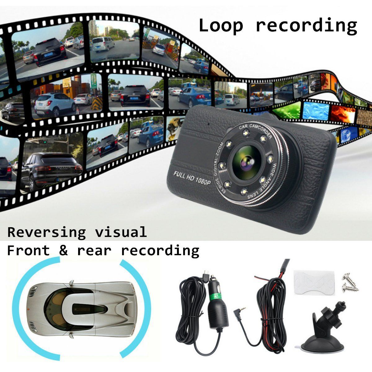 4-Inch-1080P-Loop-Recording-Night-Vision-170-Degree-Wide-Angle-Car-DVR-with-Rear-View-Camera-1416802