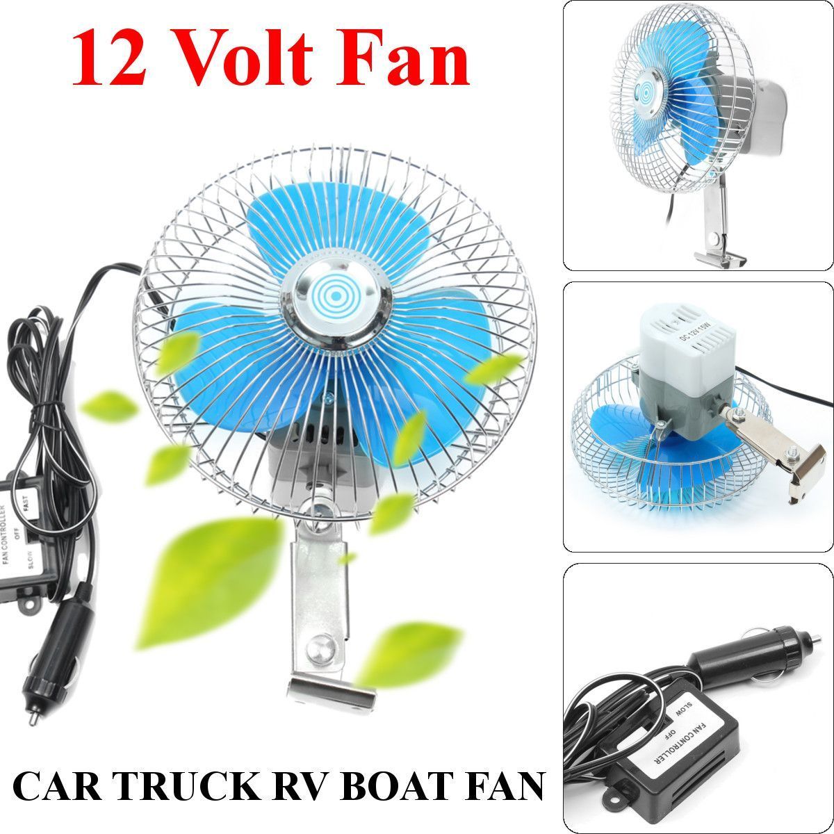 15cm-Portable-Deluxe-Oscillating-6-Inch-Fan-Auto-Caravan-Boat-Truck-Car-Vehicle-1242370