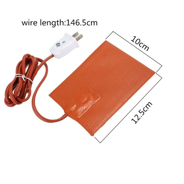 Car-Engine-Oil-Heater-Pad-Silicone-100W-120V-with-Plug-Universal-1019258