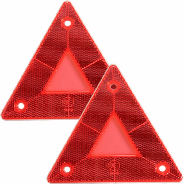 2pcs-Triangular-Side-Red-Reflectors-For-Car-Truck-Van-Trailers-Caravans-Lorry-Bus-1001494