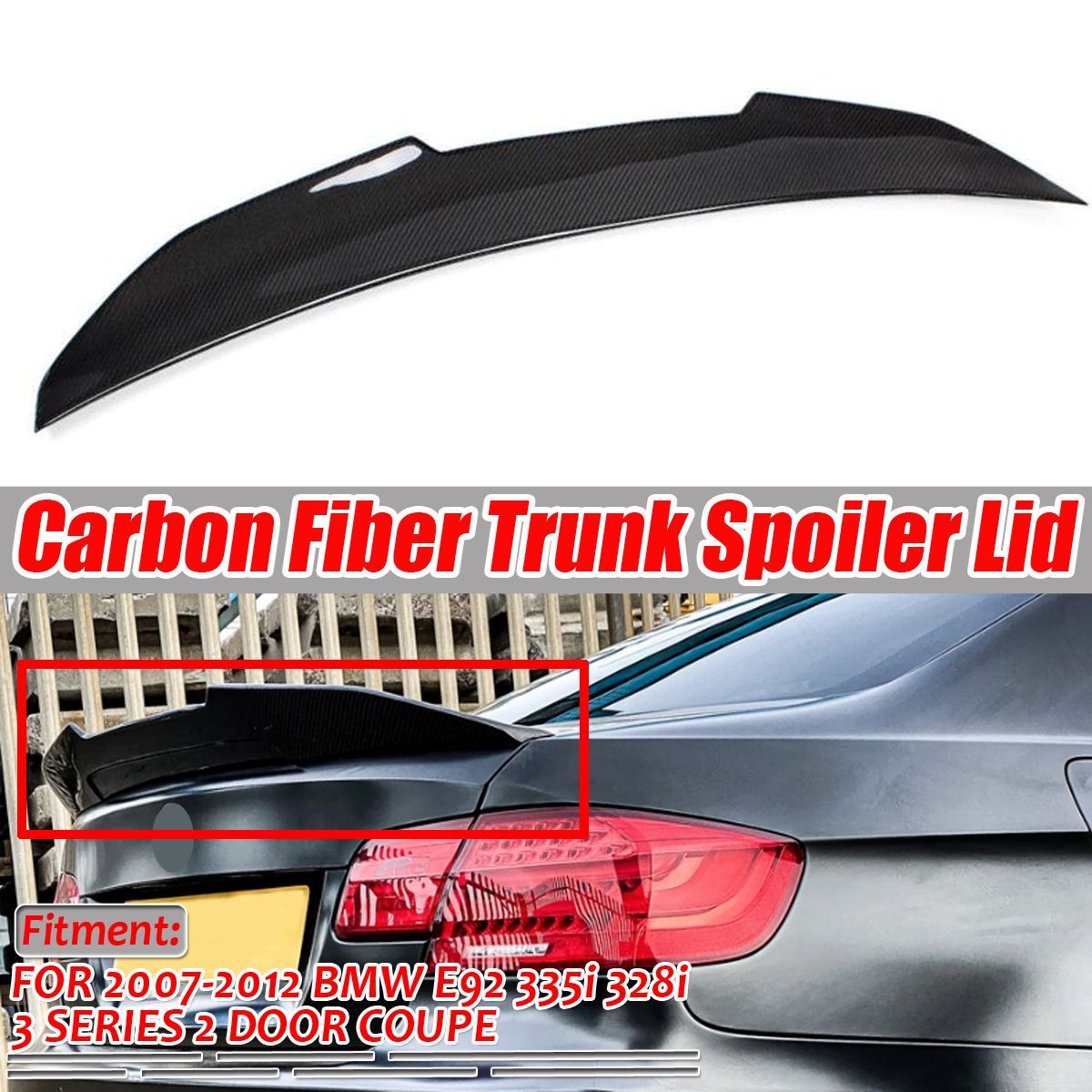 Carbon-Fiber-Car-Rear-Trunk-Spoiler-Wing-PSM-Style-Highkick-FOR-BMW-E92-335i-328i-2007-2012-1708861