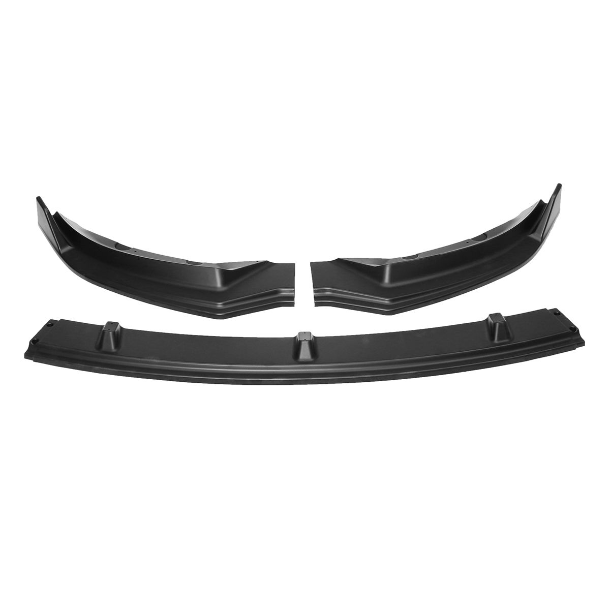 Matte-Black-Car-Front-Bumper-Lip-Body-Spoiler-Wing-Kit-3Pcs-For-Tesla-Model-3-2016-2019-1581978