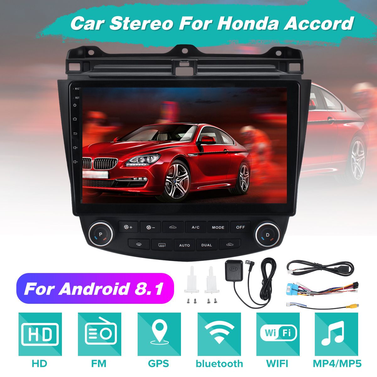 101-Inch-2-DIN-for-Android-81-Car-Stereo-116G-Quad-Core-MP5-Player-GPS-WIFI-FM-AM-Radio-for-Honda-Ac-1471428