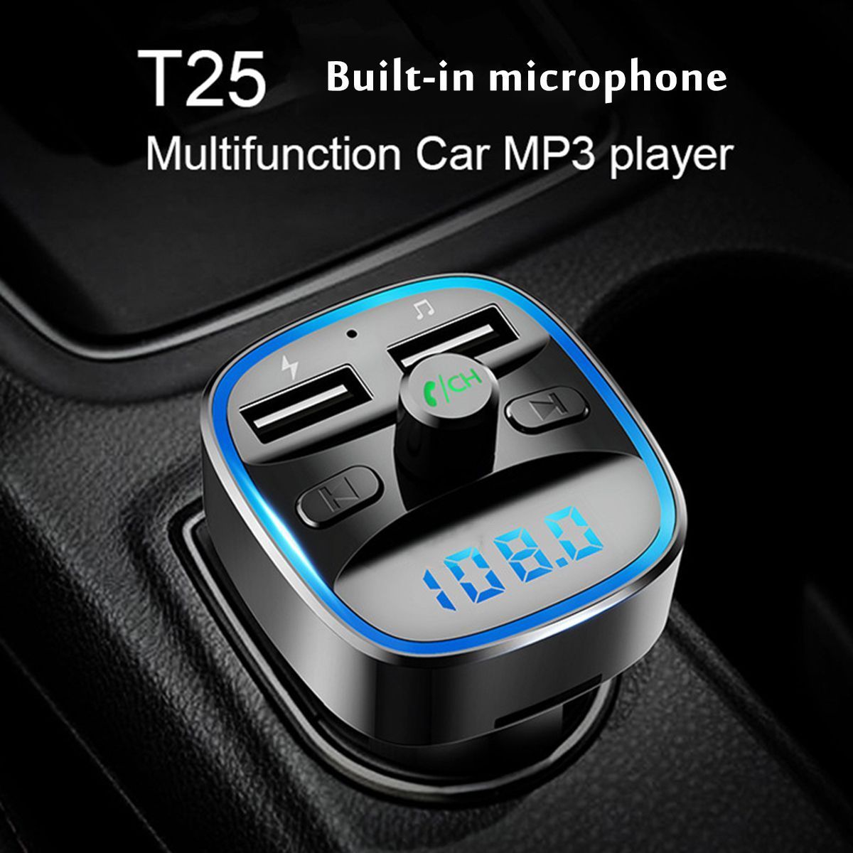 Wireless-bluetooth-50-FM-Transmitter-MP3-Radio-Adapter-Car-Fast-USB-Charger-1767944