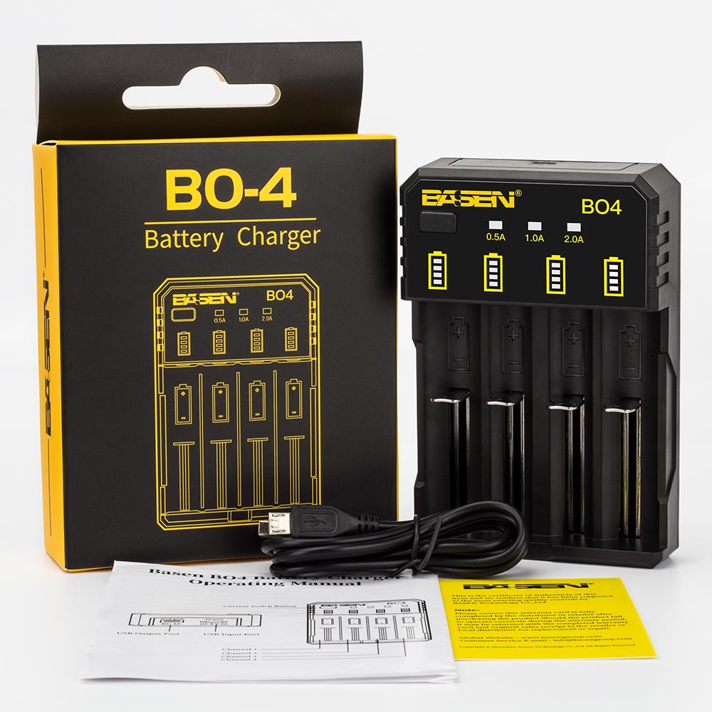 Basen-BO4-4Colors-Smart-Li-ion-Battery-Charger-for-14500-18650-26650-21700-Battery-1257267