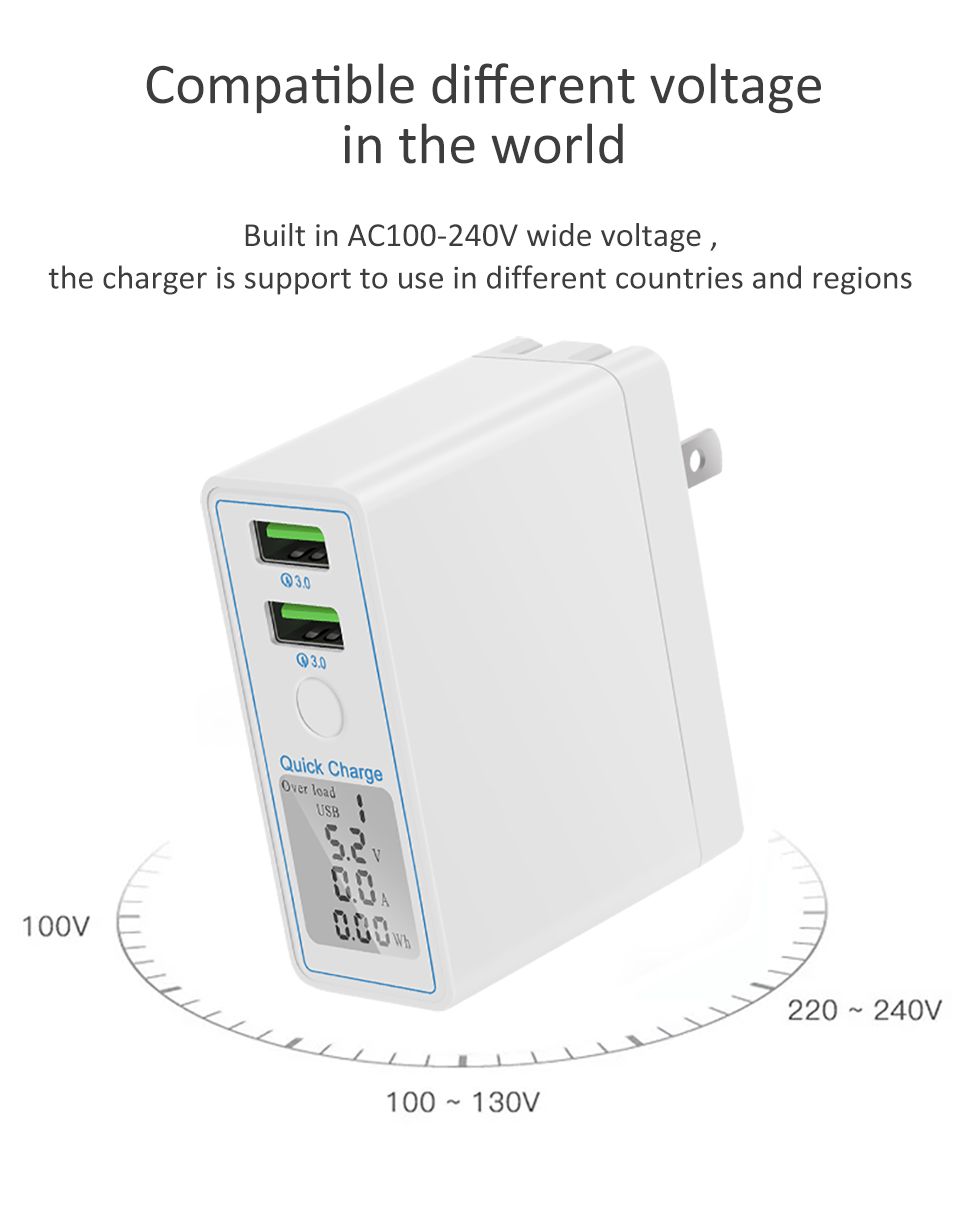 Bakeey-36W-QC30-Dual-USB-LED-Display-Fast-Charging-USB-Charger-For-iPhone-XS-11Pro-Huawei-P30-Pro-P4-1663234