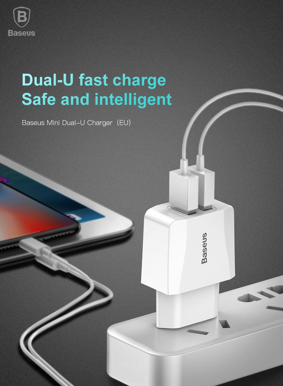 Baseus-Mini-5V-21A-Mini-Dual-USB-EU-Plug-Travel-Wall-Charger-For-iPhone-X-8-Samsung-1253705