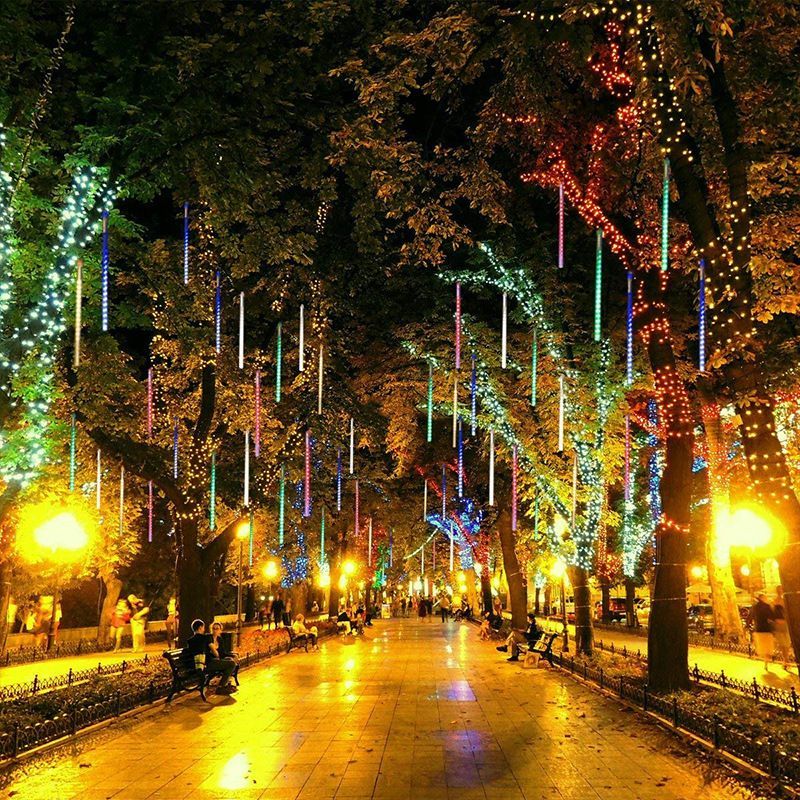 LED-Meteor-Shower-String-Lights-Outdoor-Waterproof-Christmas-Fairy-Decoration-Lights-For-Garden-Stre-1907404