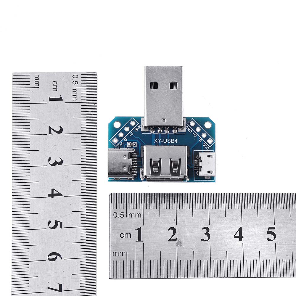 20pcs-USB-Adapter-Board-Male-to-Female-Micro-Type-C-4P-254mm-USB4-Module-Converter-1605815