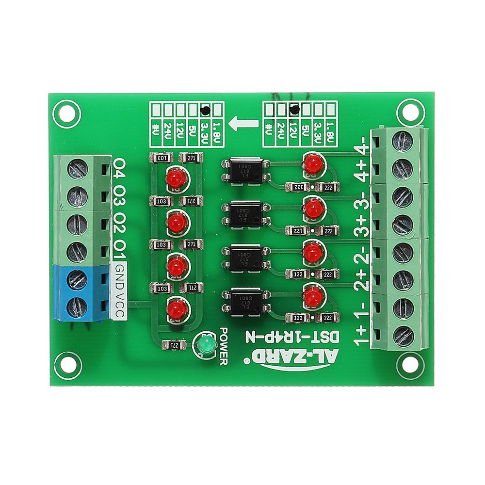 3pcs-12V-To-33V-4-Channel-Optocoupler-Isolation-Board-Isolated-Module-PLC-Signal-Level-Voltage-Conve-1493560