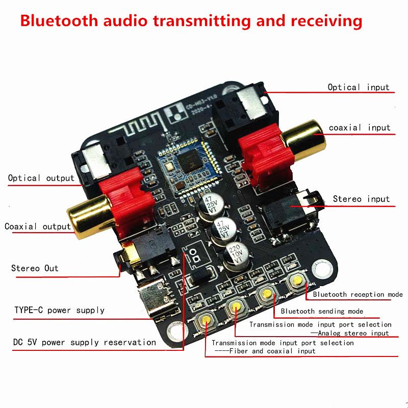 5V-Audio-bluetooth-50-Receiver-Transmitter-Converter-Fiber-Coaxial-Stereo-Output-24bit-192K-1747473