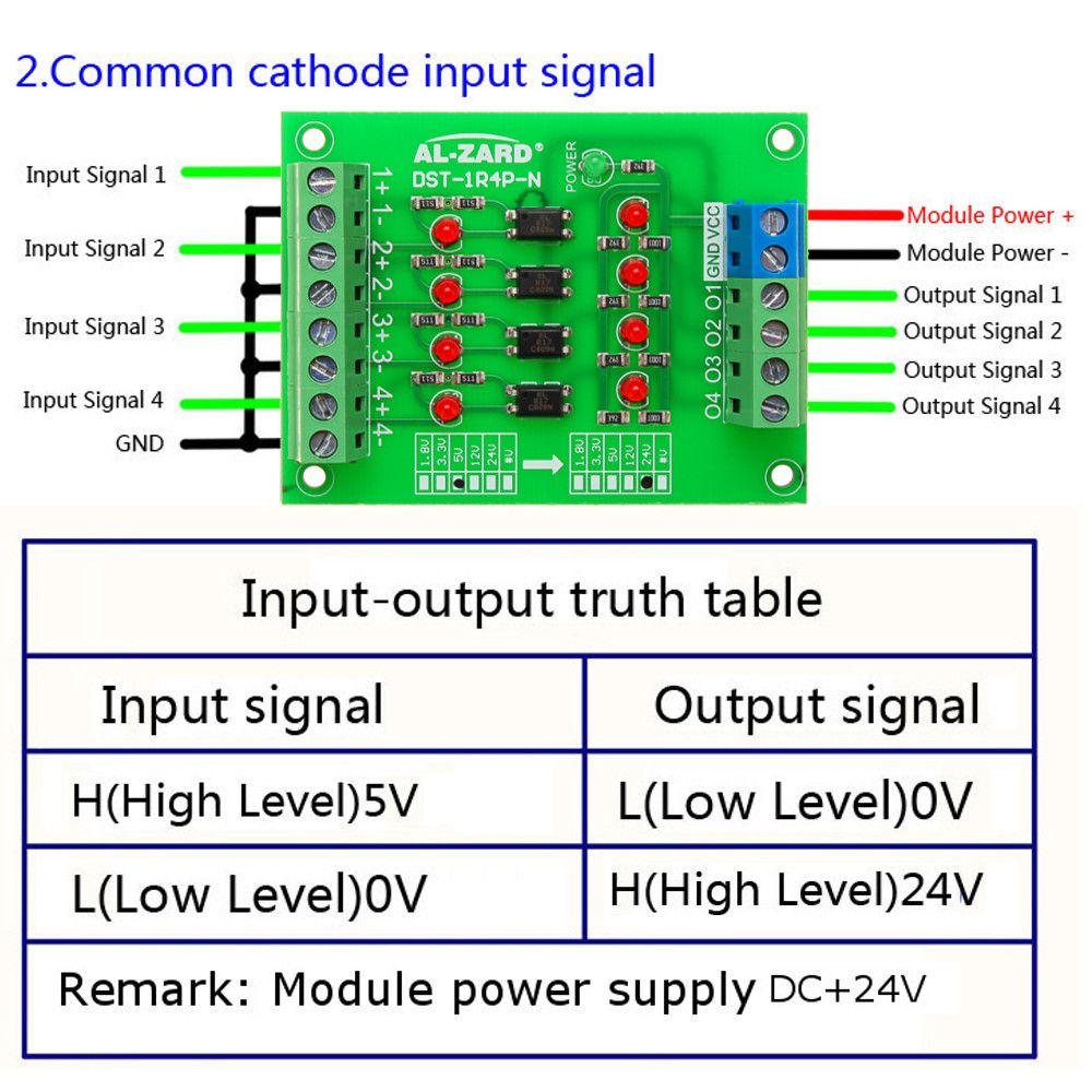 5V-To-24V-4-Channel-Optocoupler-Isolation-Board-Isolated-Module-PLC-Signal-Level-Voltage-Converter-B-1416552