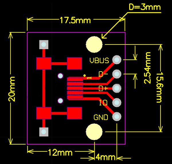 USB-To-DIP-Female-Head-Mini-5P-Patch-To-DIP-254mm-Adapter-Board-1167632