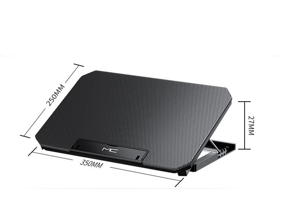 MC-Q100-Notebook-Computer-Radiator-Laptop-Stand-Cooling-Pad-2-Fans-USB-Adjustable-Heightening-Liftin-1723997