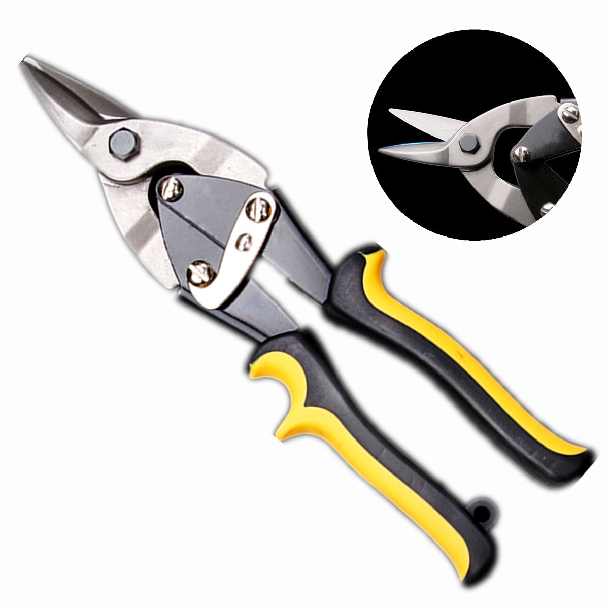 250mm-10inch-Steel-Straight-Aviation-Scissor-Metal-Tin-Snip-Shear-Cutting-Hand-Tool-1264847