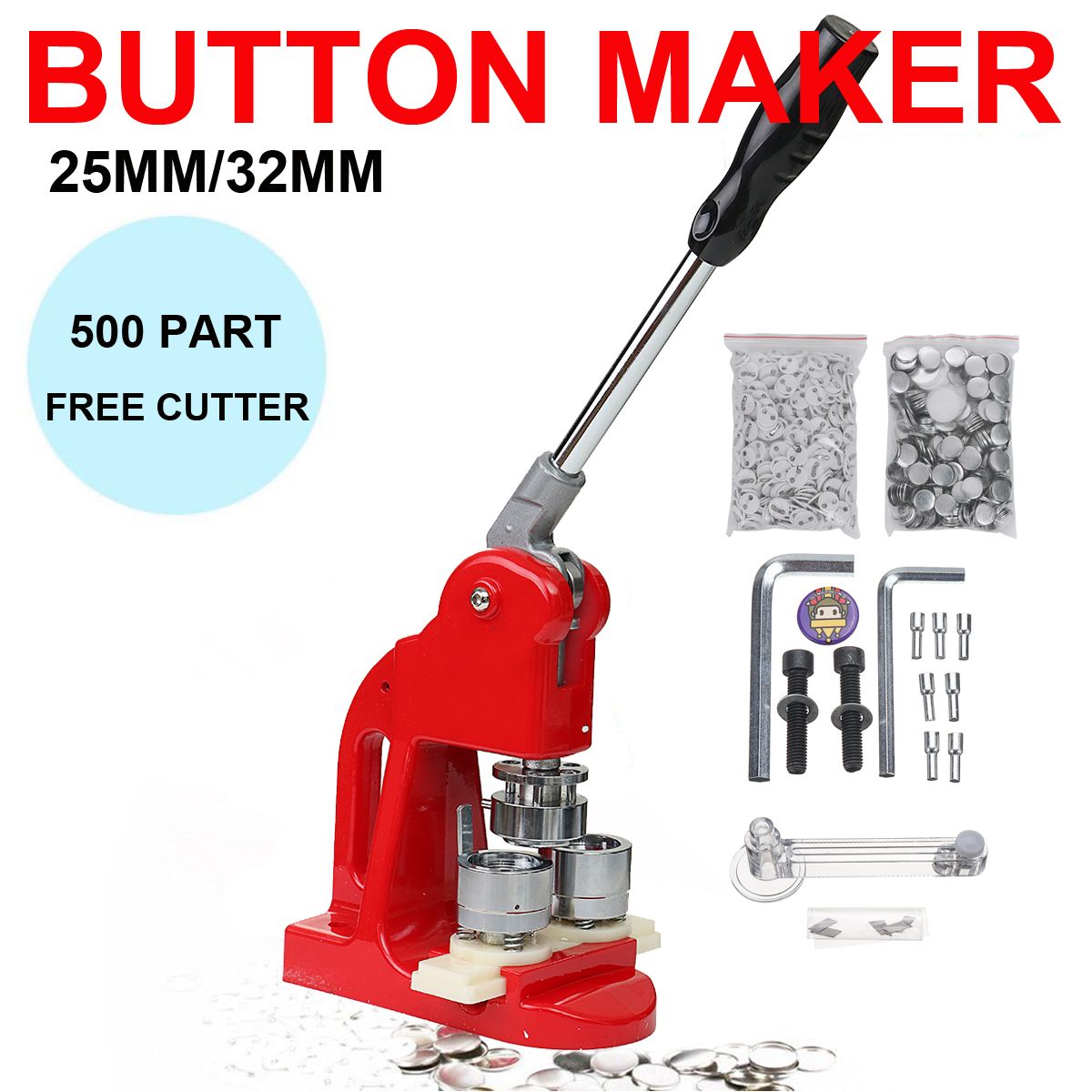 25mm-Button-Badge-Maker-Punch-Press-Machine-with-Button-Parts-and-Circle-Cutter-1258650