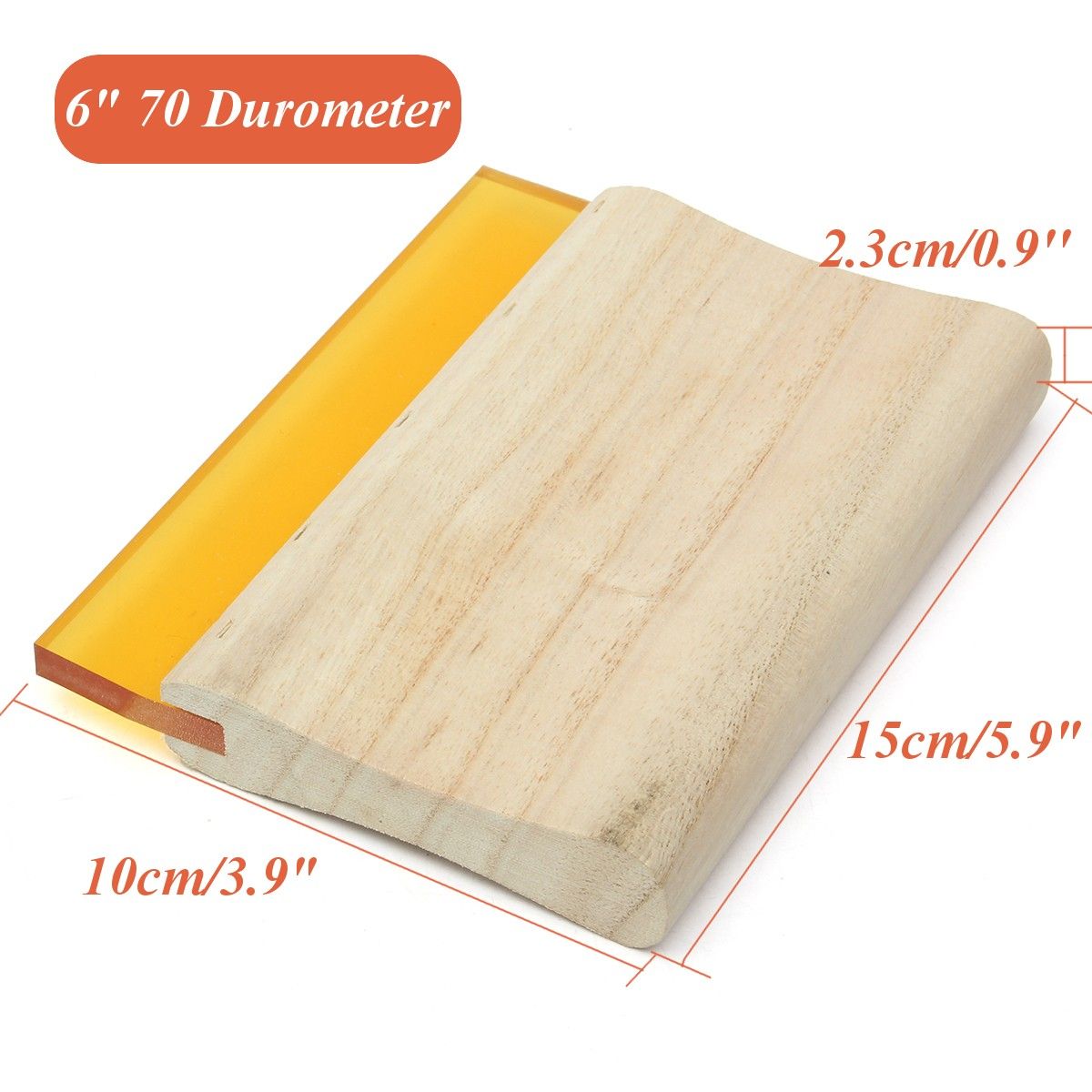 6inch-15cm-Silk-Screen-Printing-Squeegee-Single-Durometer-Ink-Scraper-1150419