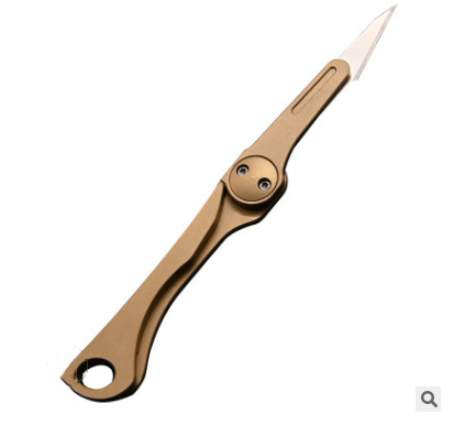 Vastar-Brass-Mini-Folding-KnIife-Pocket-Unpacking-Utility-KnIives-Scallpel-Sharp-Sellf-Deefense-Key--1685407