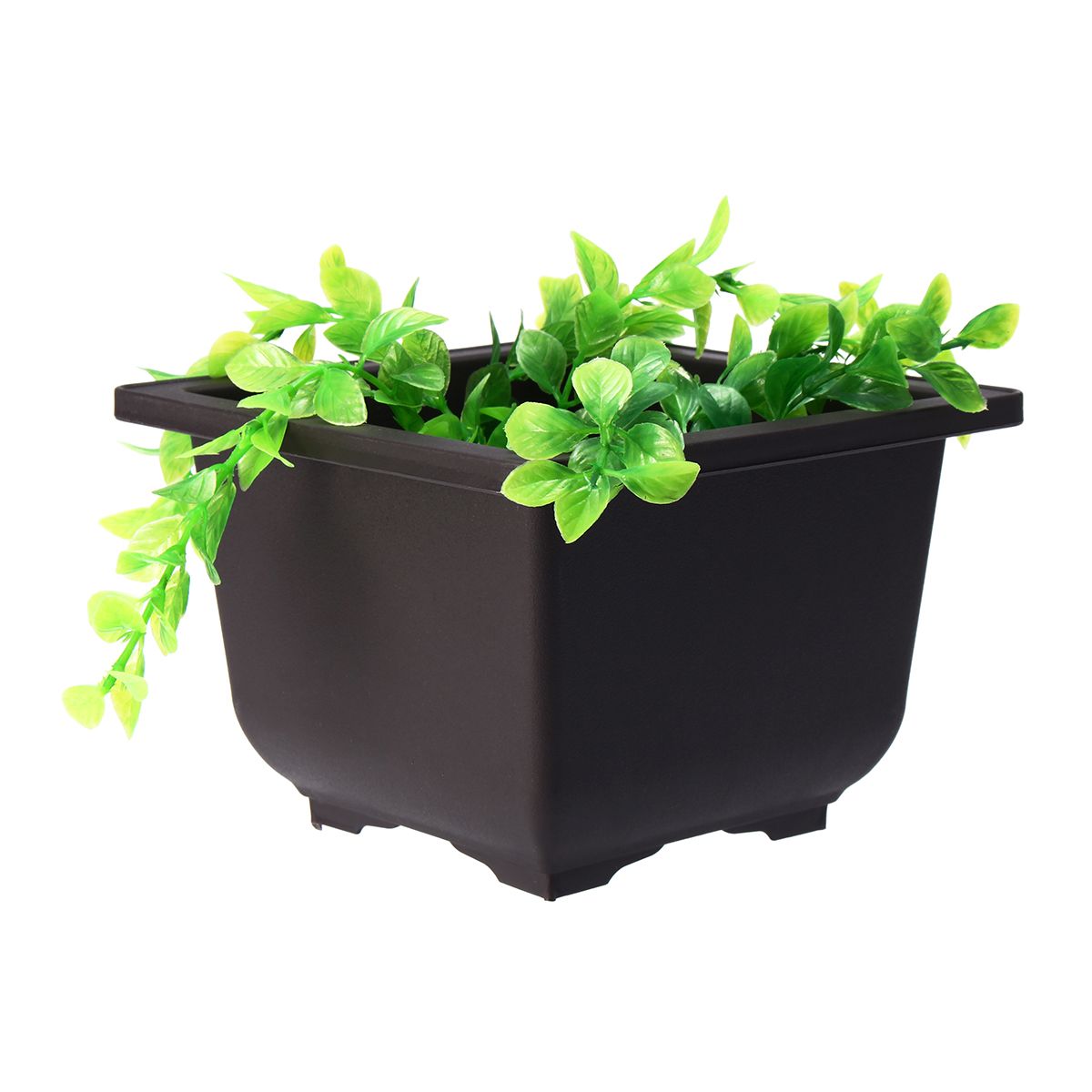 10Pcs-Plastic-Square-Flower-Pot-Nursery-Pots-Garden-Basin-Bonsai-Seeding-Planter-1325832