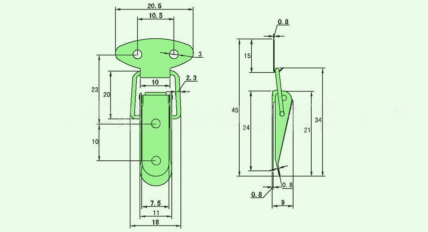 10pcs-Industry-Clasp-Duckbill-Buckle-Air-Box-Lock-Cosmetic-Case-Lock-Tool-Box-Fastener-1000784