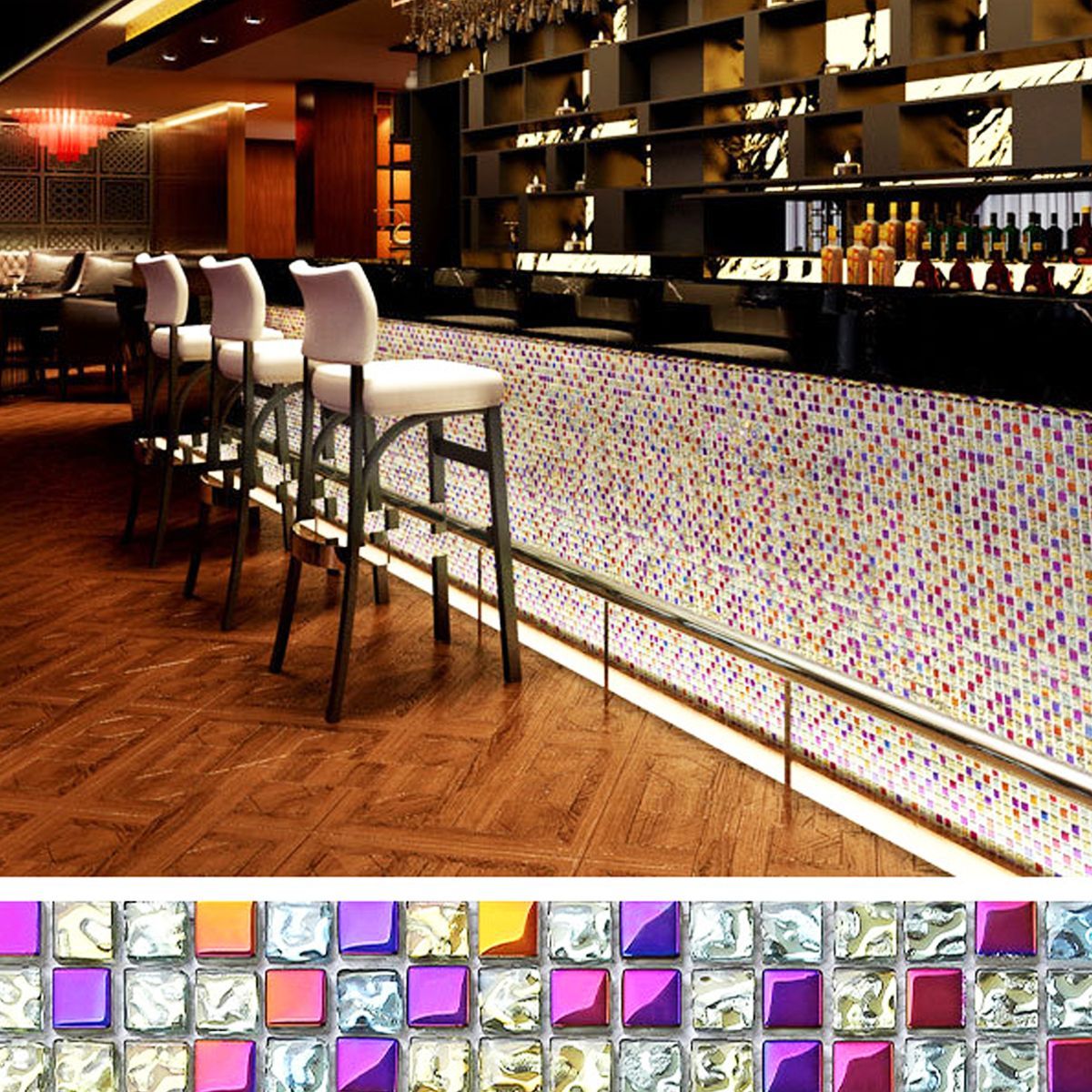 11-Pieces-Colorful-Glass-Mosaic-Wall-Tiles-Sheets-For-Living-room-Bathroom-Pub-1232401