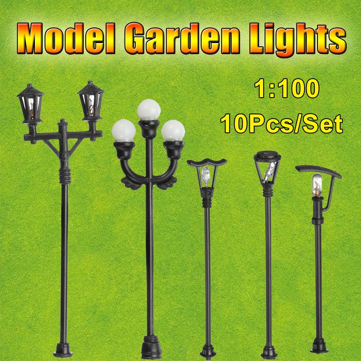 1100-HO-Scale-Model-Garden-Light-LED-Street-Light-Scenery-Building-Lamppost-DIY-1667608