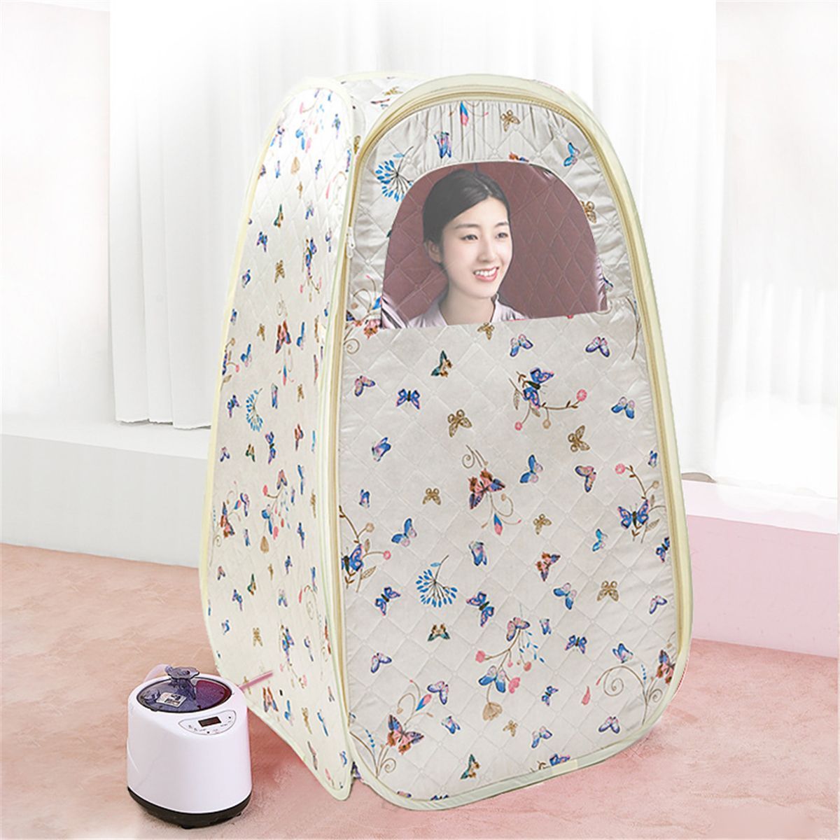 110V220V-1200W-26L-Portable-Steam-Sauna-Tent-Home-Spa-Full-Body-Loss-Weight-Detox-1763323