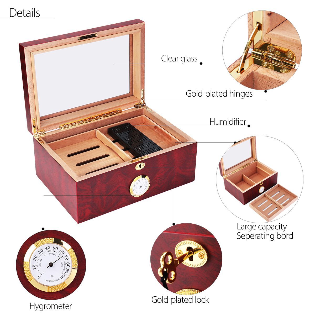 120-Pcs-Wooden-Grain-Humidifier-Storage-Box-Case-With-Lockstitch-Transparent-Display-Window-Double-L-1420573