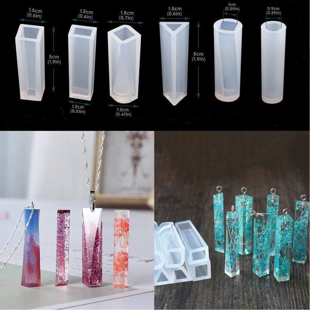 129Pcs-Resin-Casting-Molds-Kit-Silicone-Mold-Jewelry-Pendant-Mould-Set-1662278