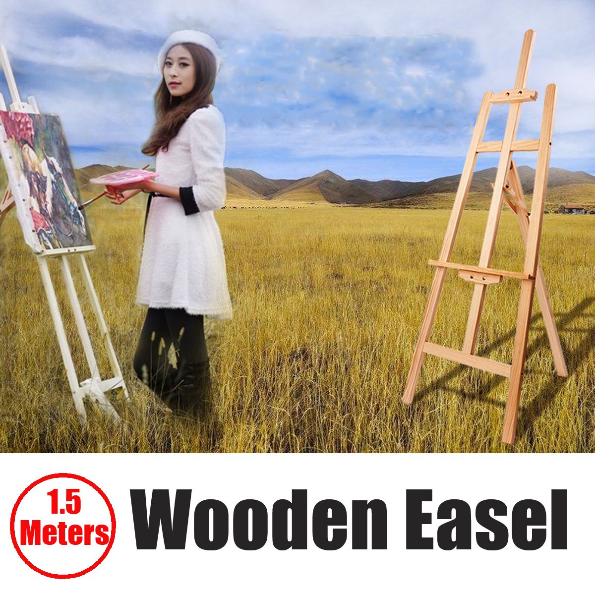 150CM-Professional-Art-Easel-Artist-Folding-Drawing-Sketchbook-for-Artists-Wooden-Easel-Paint-Sketch-1515871