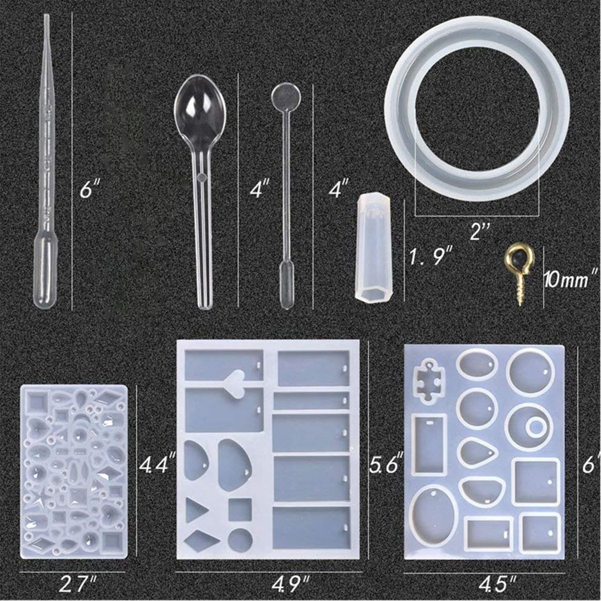 157PcsSet-DIY-Bracelet-Pendant-Epoxy-Mold-Set-Jewelry-Pendant-Silicone-Mould-Craft-1603014