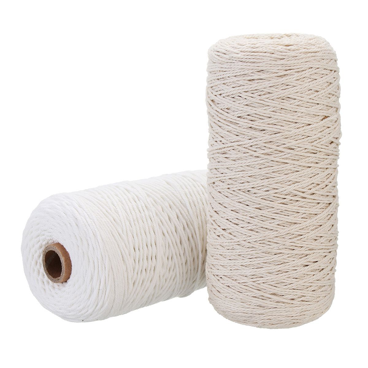 1mmx400m-Beige-White-Woven-Cotton-Rope-Braided-Wire-1362314