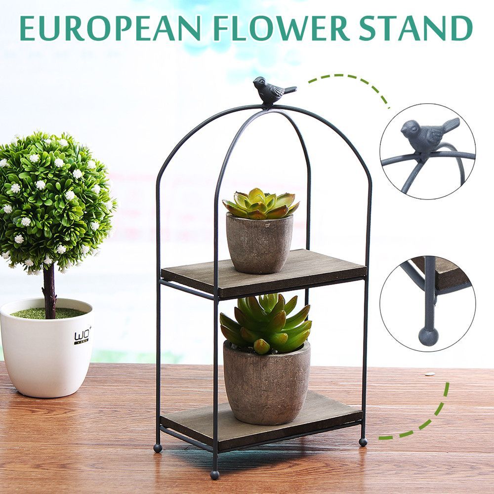 2-Tier-Plant-Stand-Metal-Flower-Pot-Garden-Shelf-Display-Rack-Outdoor-Indoor-1681620