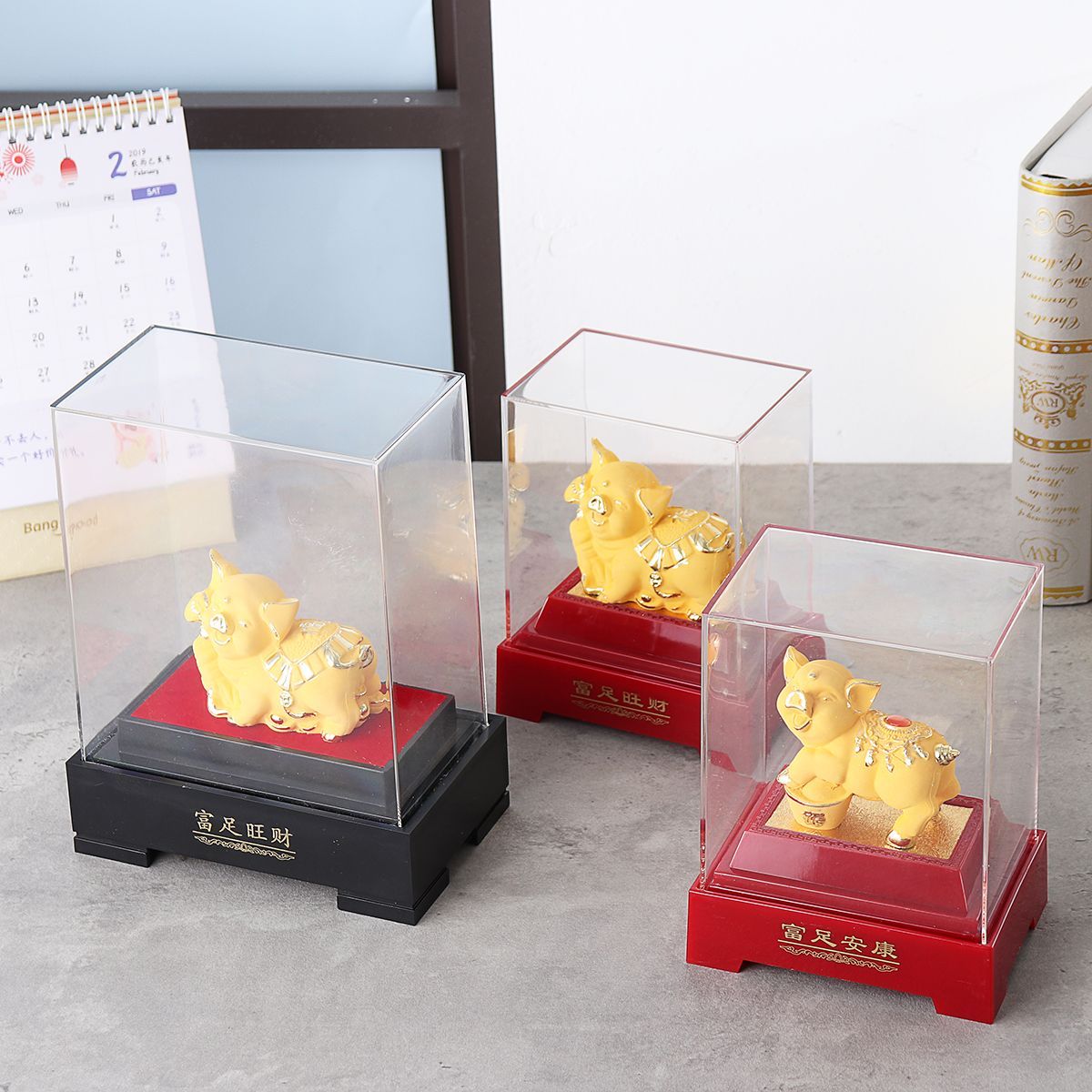 2019-Chinese-Zodiac-Gold-Pig-Money-Wealth-Statue-Office-Home-Decorations-Ornament-Gift-1515810