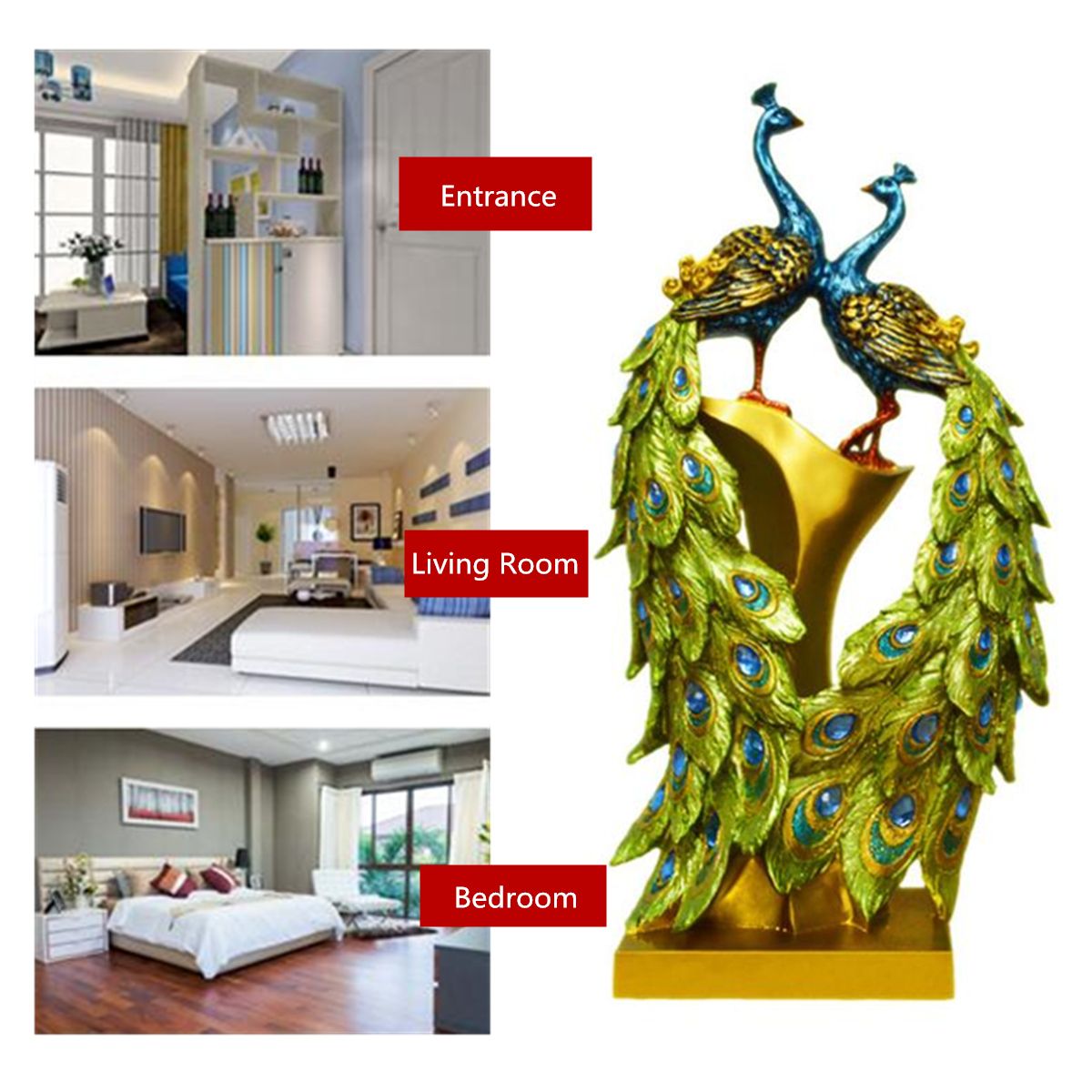 20x9x37cm-Peacock-Resin-Decor-Home-Decorations-Animal-Statue-Desktop-Living-Room-1477542