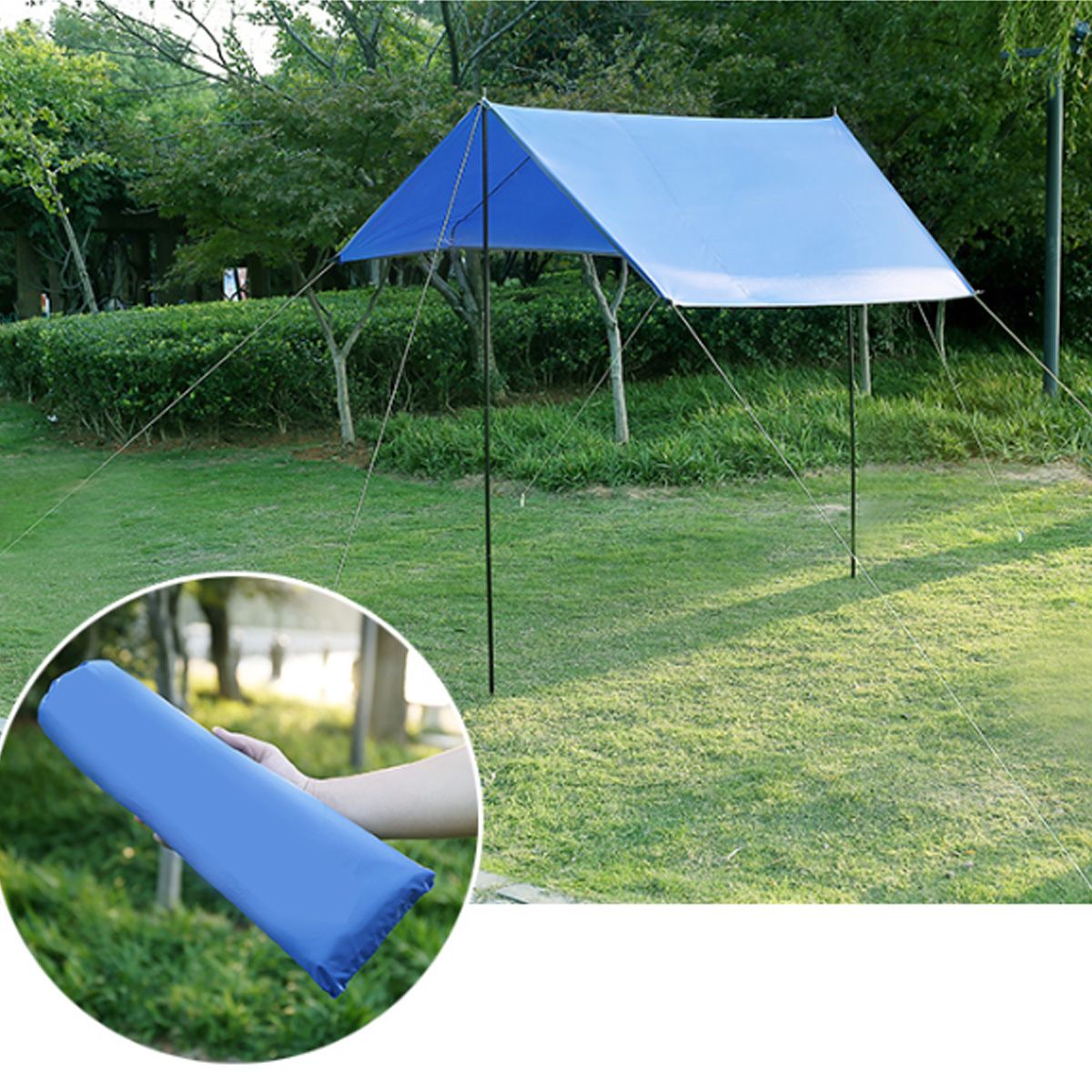 210200cm-Tent-Tarp-Rain-Sun-Shade-Hammock-Shelter-Waterproof-Camping-Pad-Cover-1563894