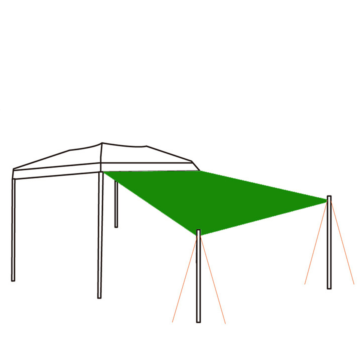 210200cm-Tent-Tarp-Rain-Sun-Shade-Hammock-Shelter-Waterproof-Camping-Pad-Cover-1563894