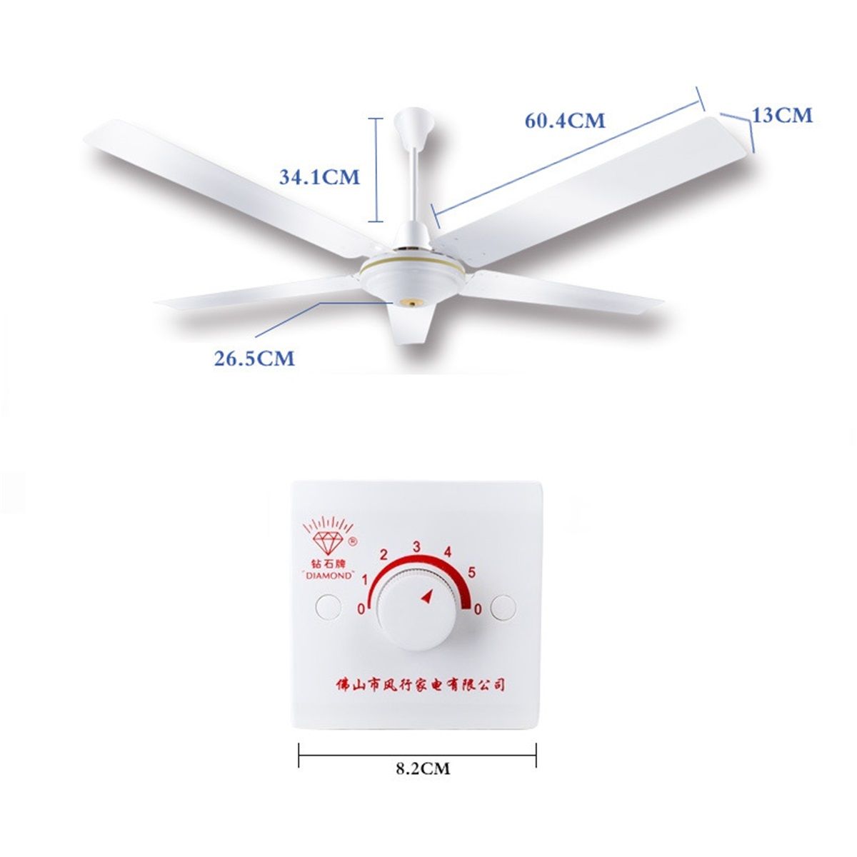 220V---50Hz-120W-Power-5-Blades-Mini-Energy-Saving-Ceiling-Fan-1525526