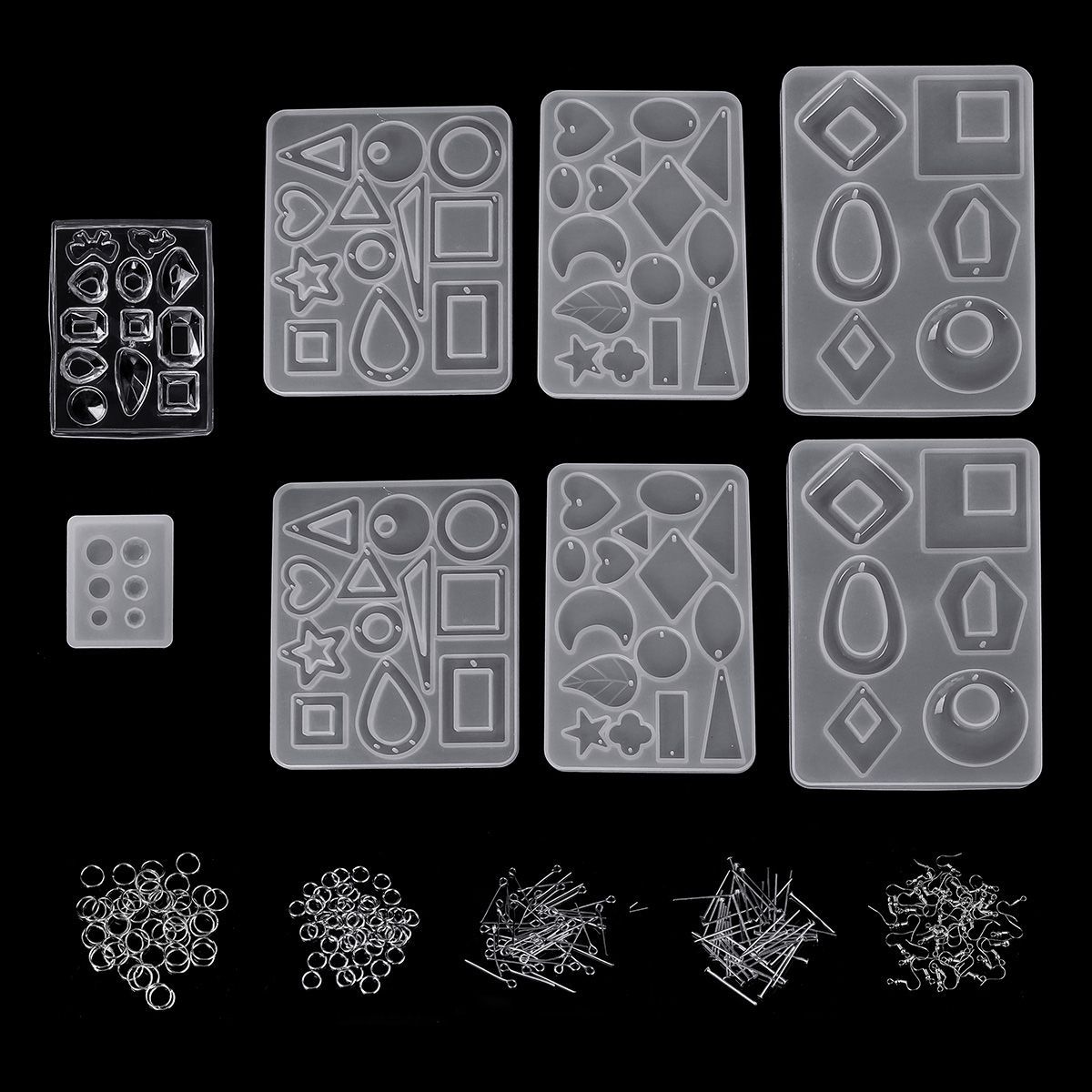 248Pcs-Resin-Casting-Molds-Jewelry-Making-Silicone-Mould-Metal-Pendant-Craft-Kit-1667574