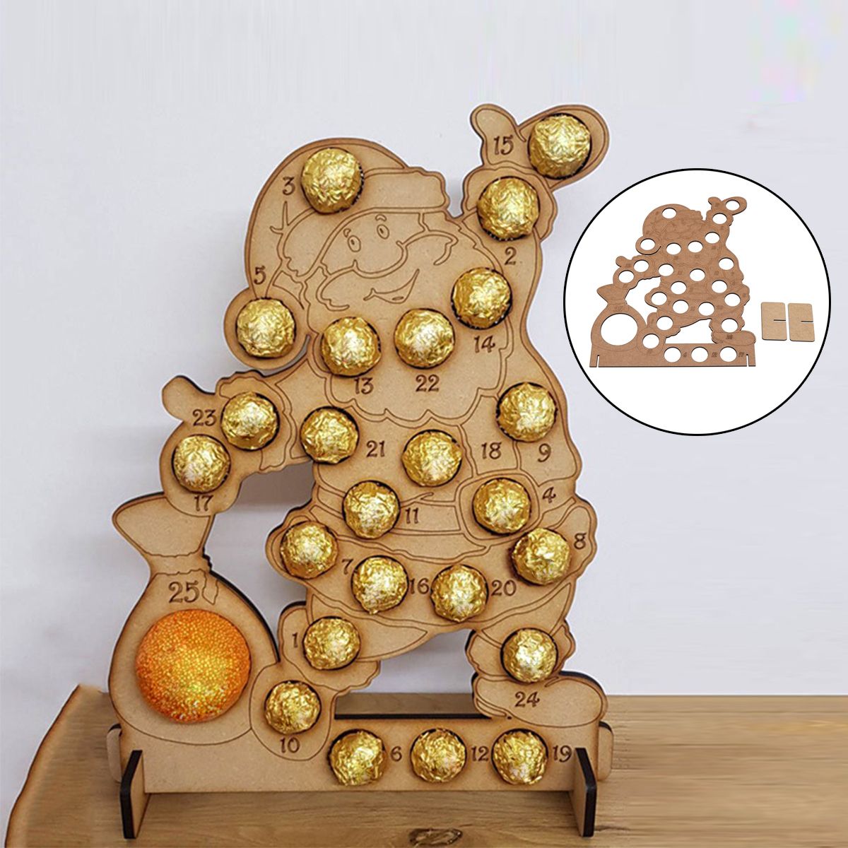 25-Holes-Wooden-Christmas-Advent-Calendar-Chocolates-Box-Xmas-Gift-Case-Decorations-1460330