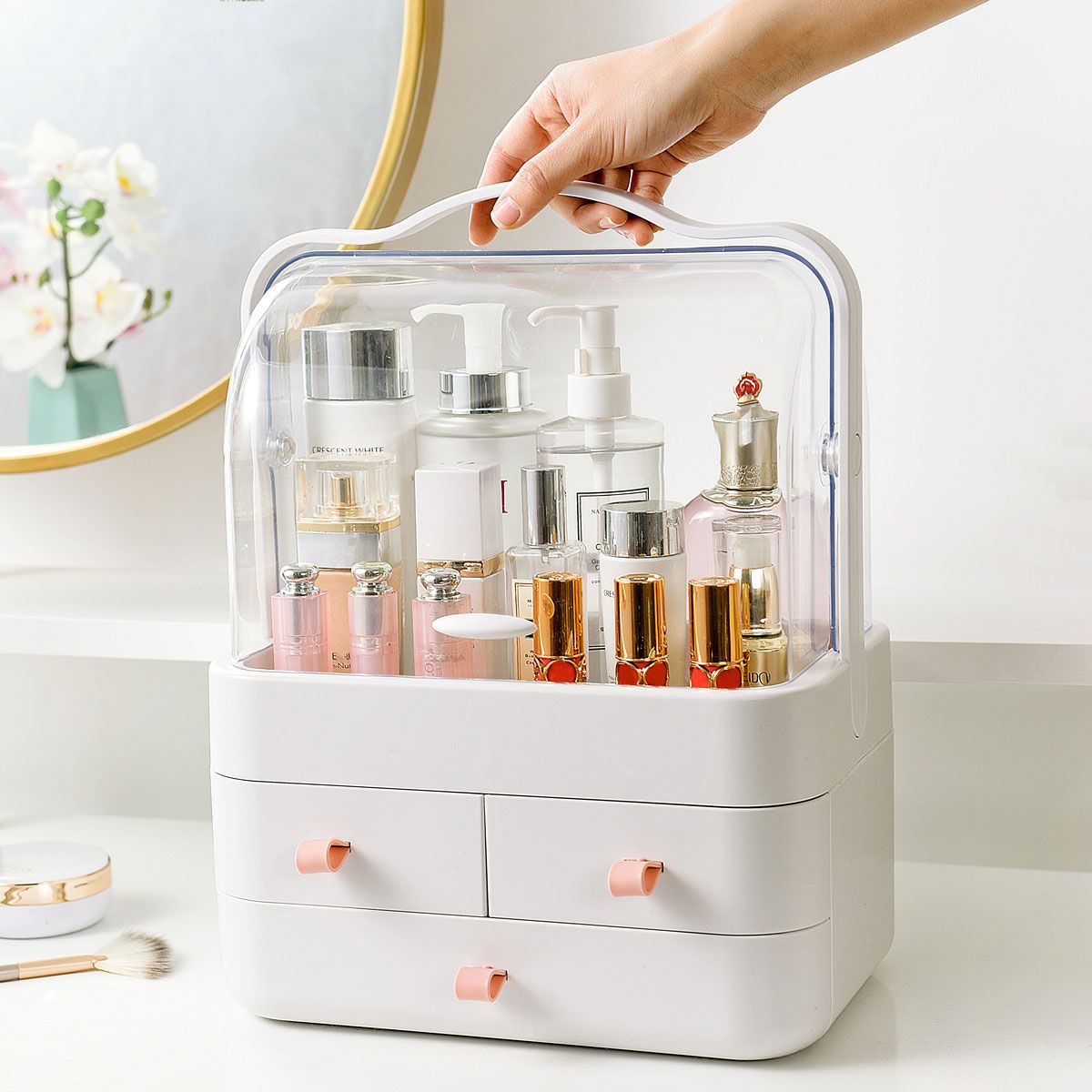 27cm17cm33cm-Cosmetic-Storage-Box-Makeup-Organizer-Drawer-Large-Capacity-Jewelry-Nail-Polish-Makeup--1639197