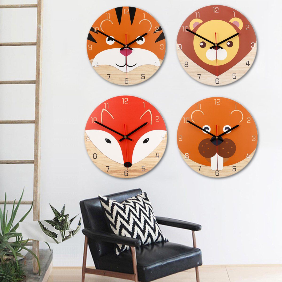 28cm-Animal-Mute-Round-Wall-Clock-Modern-Home-Living-Room-Kitchen-Watch-Decor-1450509