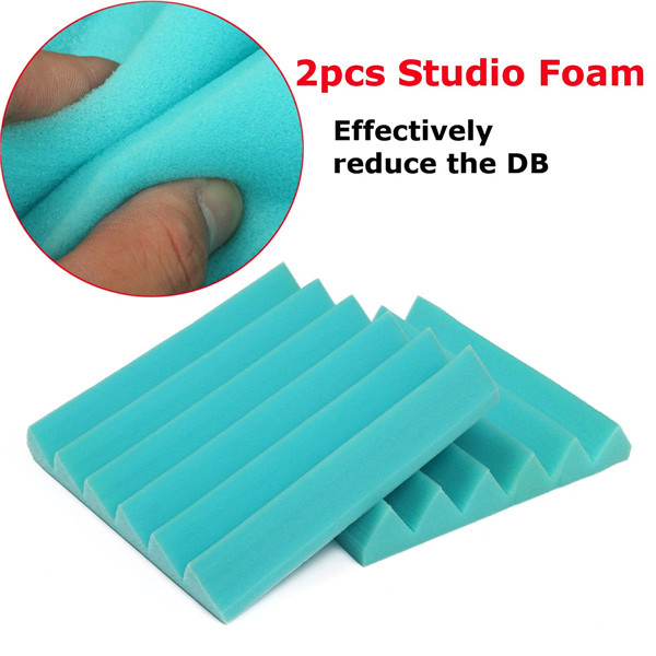 2Pcs-30times30times5cm-Bule-Square-Insulation-Reduce-Noise-Sponge-Foam-Cotton-1082687