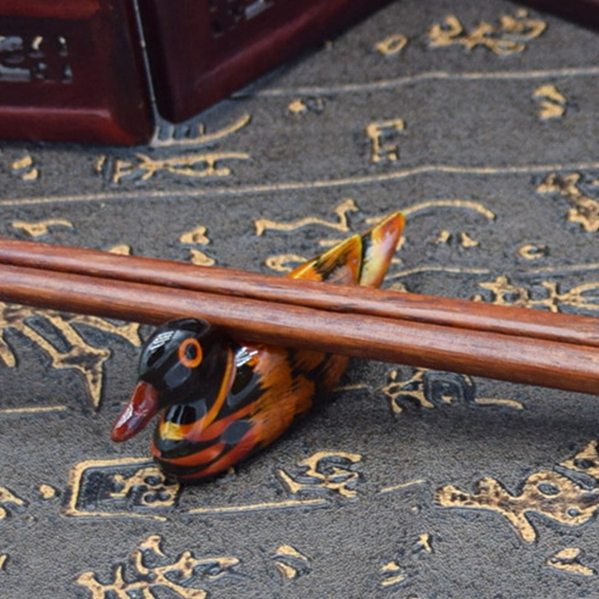 2Pcs-Resin-Mandarin-Ducks-Feng-Shui-Chopstick-Holder-Home-Office-Display-Decoration-1224531