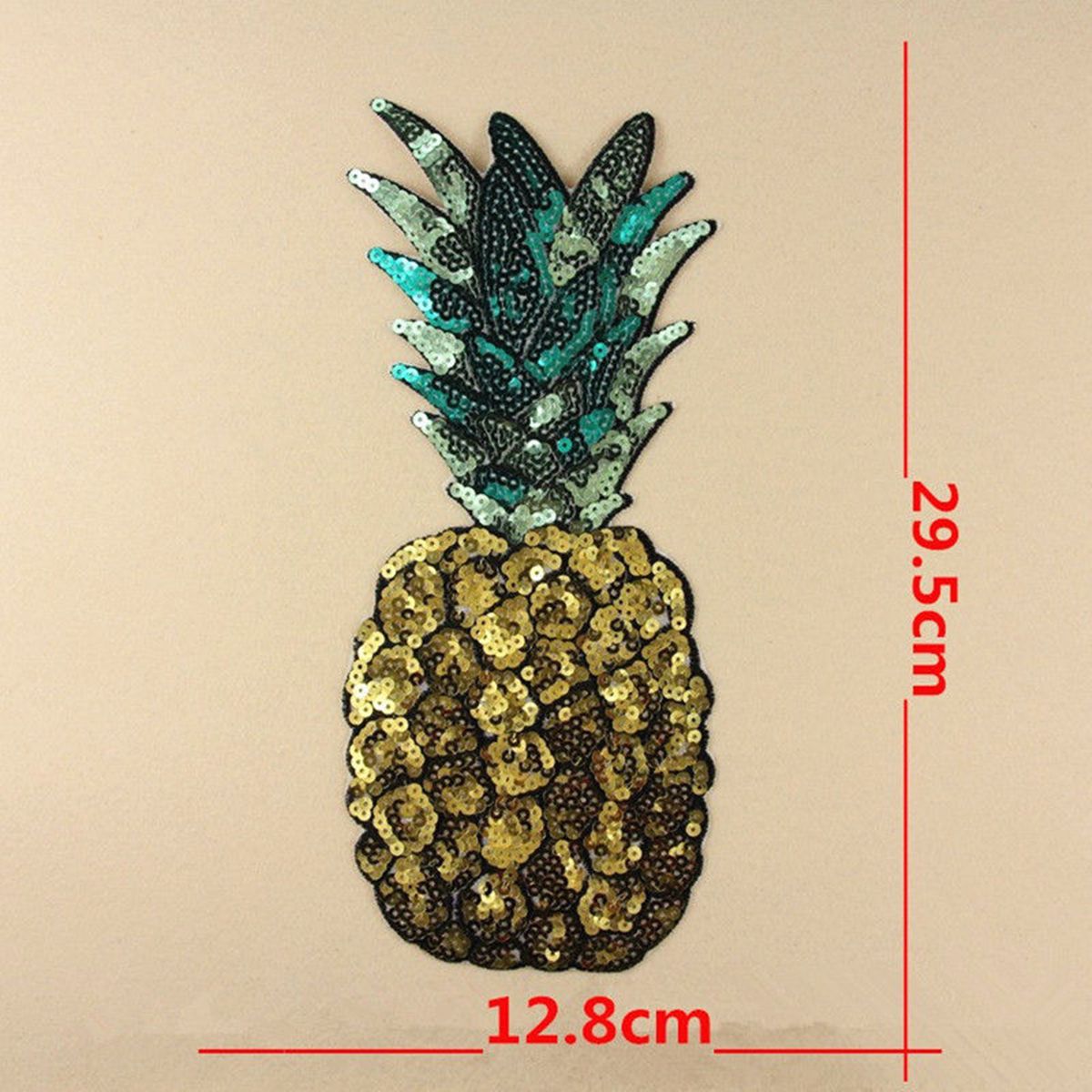 2Pcs-Sequined-Pineapple-Embroidery-Iron-On-Patch-Badge-Sew-Craft-Clothes-Applique-Decorations-1461083