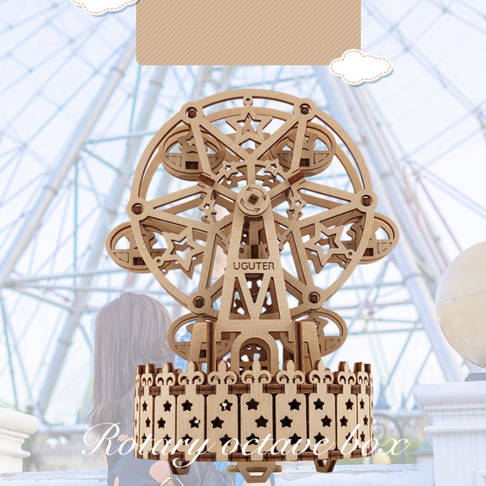 3D-Antique-Self-Assembly-Rotating-Wooden-Music-Ferris-Wheel-Gear-Box-Laser-Cut-Parts-Puzzle-Building-1535977