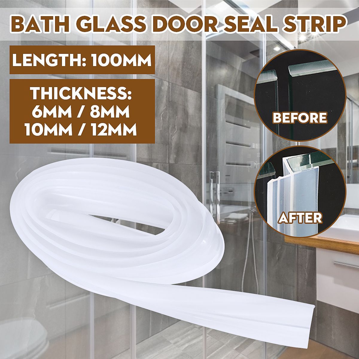 3M-h-Shape-Bath-Shower-Screen-Door-Window-Water-Sealing-Strip-Straight-681012mm-1679145