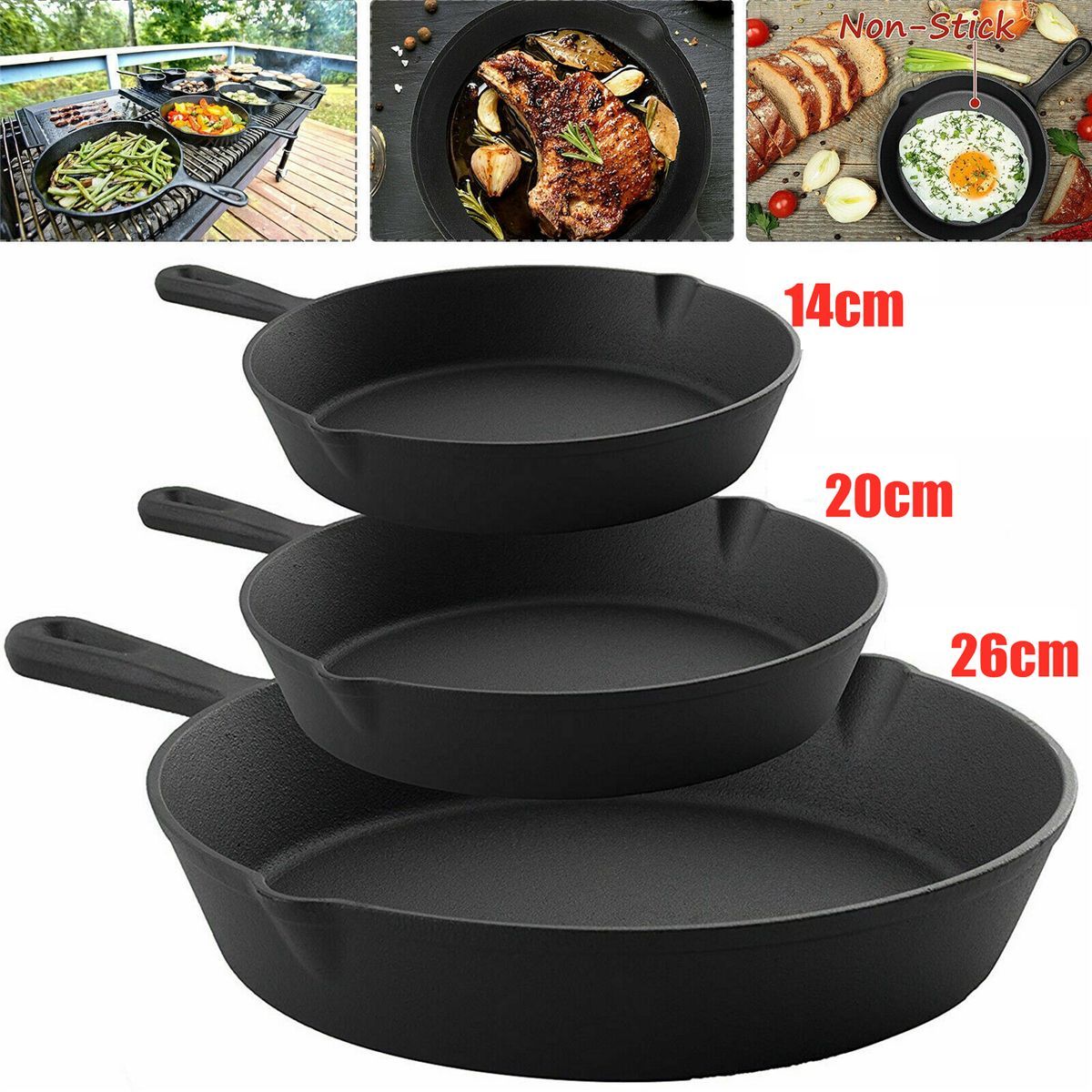 3PCS-14cm20cm26cm-Non-stick-Frying-Pan-Cast-Iron-Skillet---Professional-Seasoned-Pan-Cookware-1528845