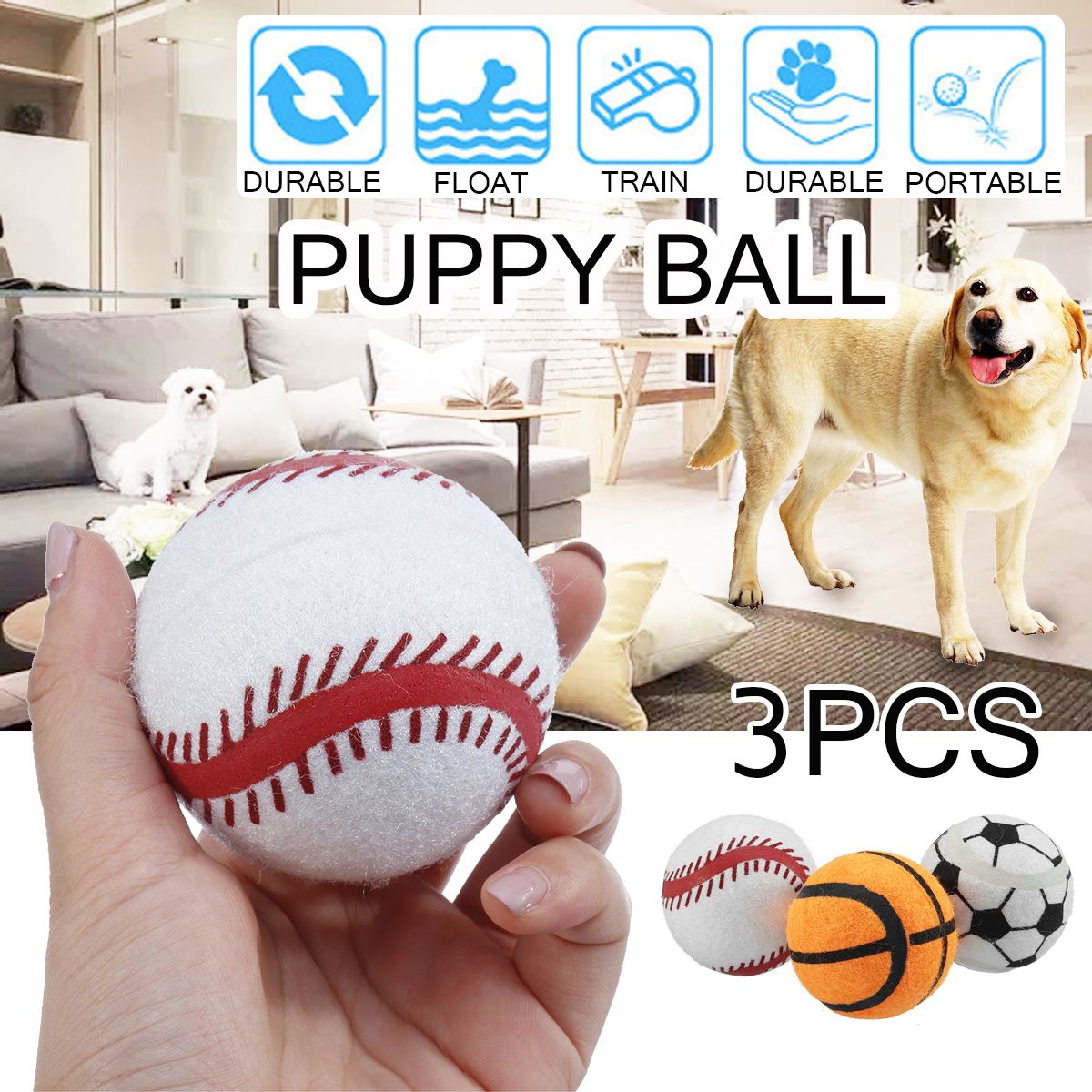 3PCS-Puppy-Pet-Dog-Tennis-Ball-Toys-Fetch-Thrower-Roller-Play-Hyper-Training-Game-1569019